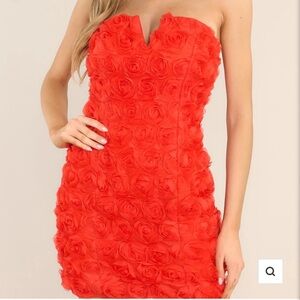 Red roses bodycon